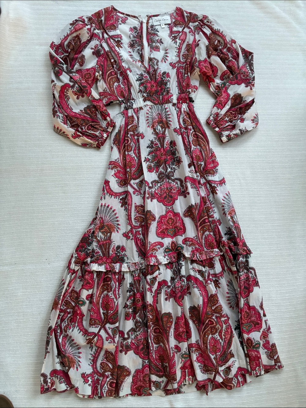 Cara Cara Peacock Floral Dress